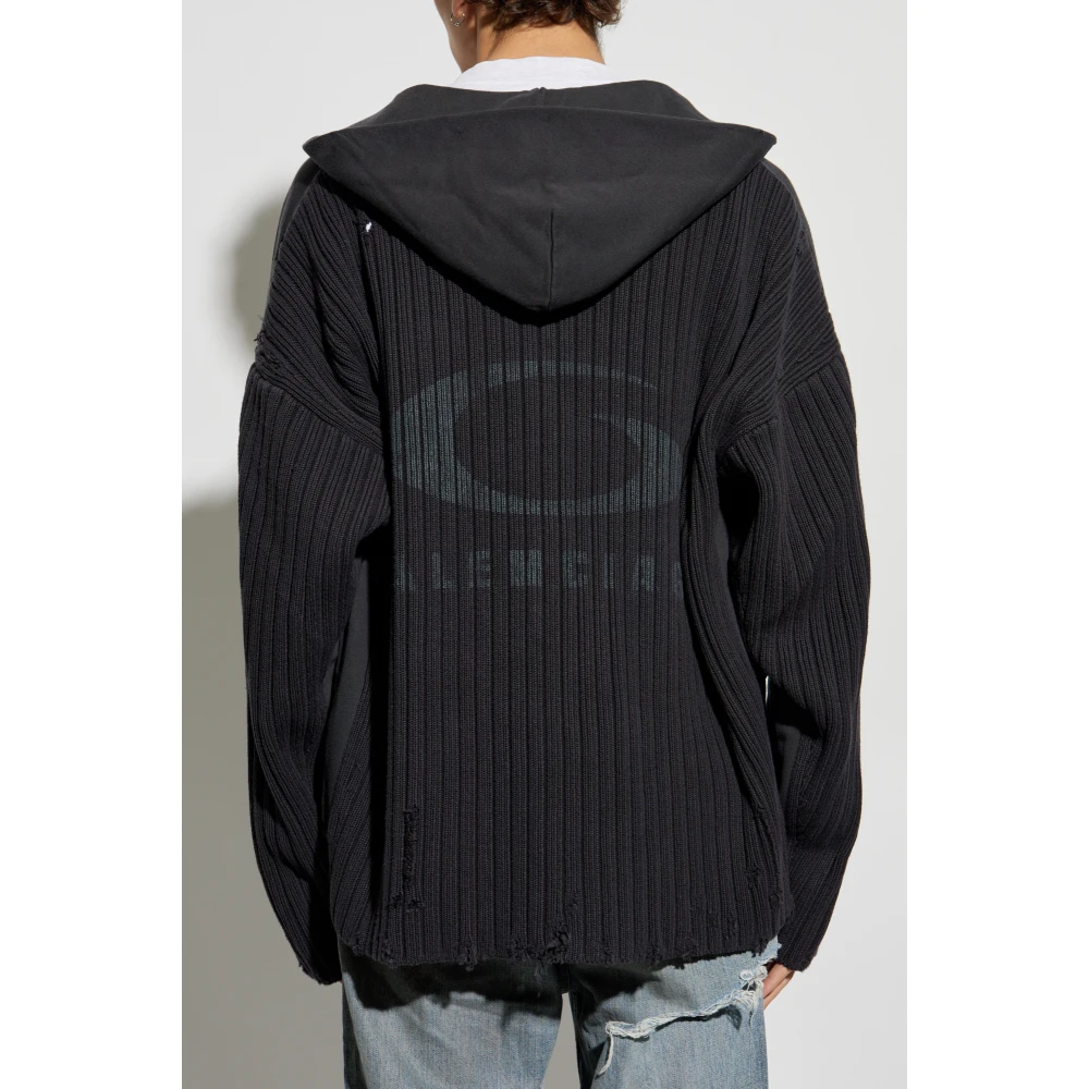 Balenciaga Hoodie Gray Heren