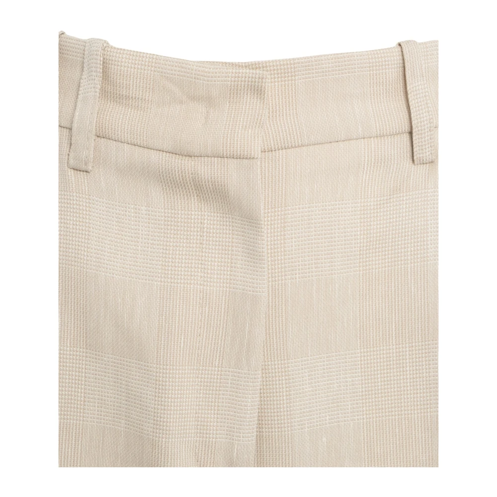 Kaos Beige Palazzo Broek Elegant Wide-Leg Beige Dames