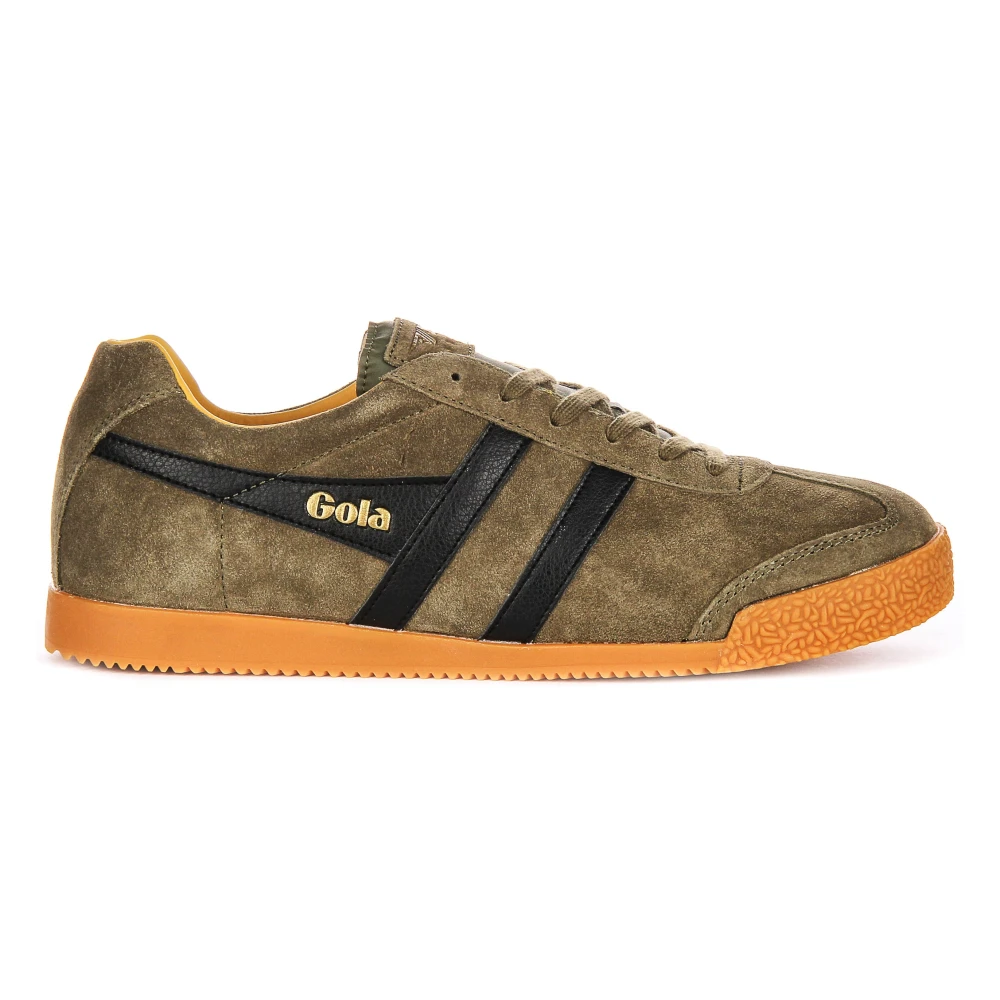 Gola Men's Brown Retro Harrier Sneakers In Khaki