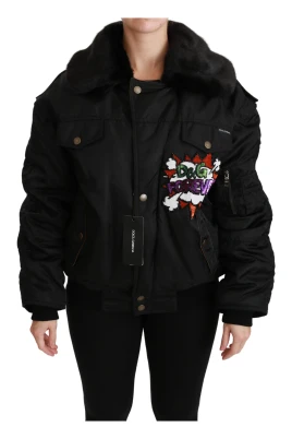 Paljetterad Queen Crown Bomberjacka
