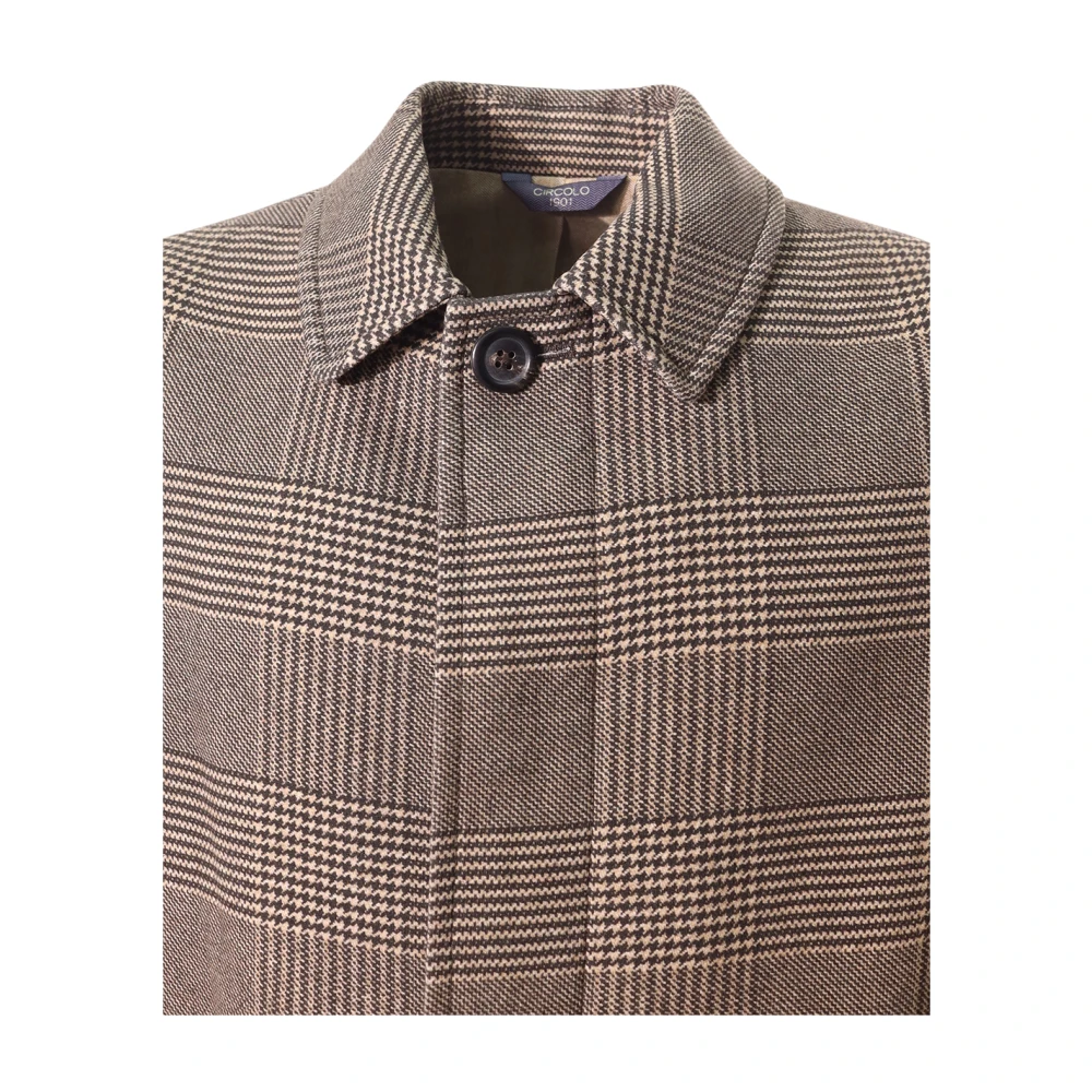 Circolo 1901 Donkerbruine Jas met Knoopsluiting Brown Heren