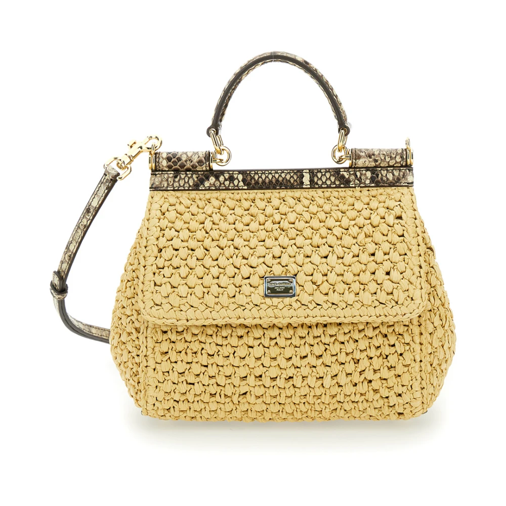 Dolce & Gabbana Sicily Mini schoudertas Beige Dames