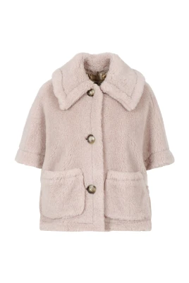Alpaca and Wool Teddy Cape