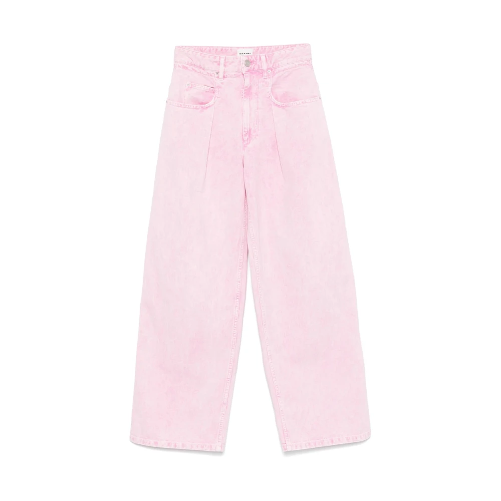 Isabel Marant Étoile Bubblegum Pink Denim Jeans Pink Dames