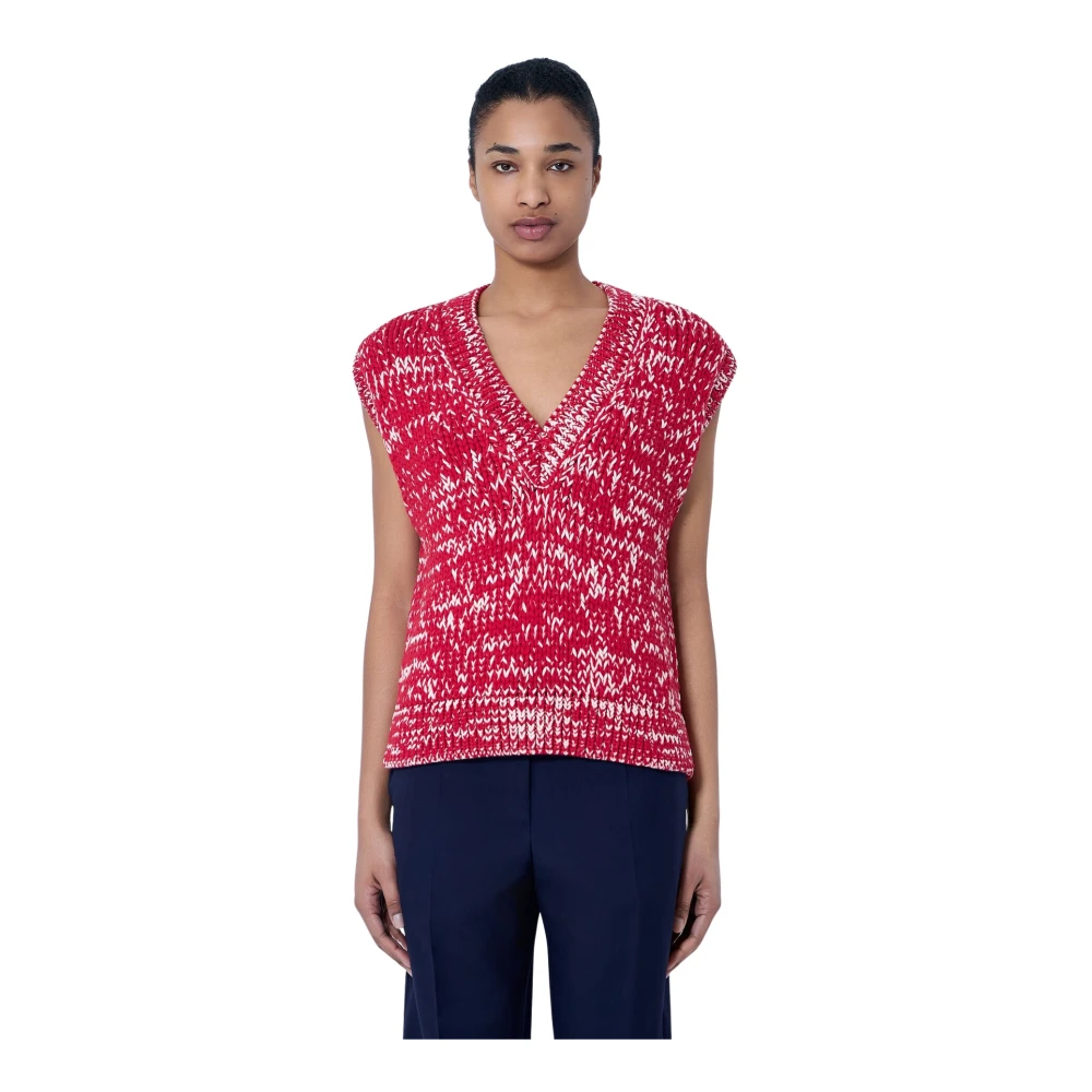 Dries Van Noten Donna Rosso Maglie, M, New,