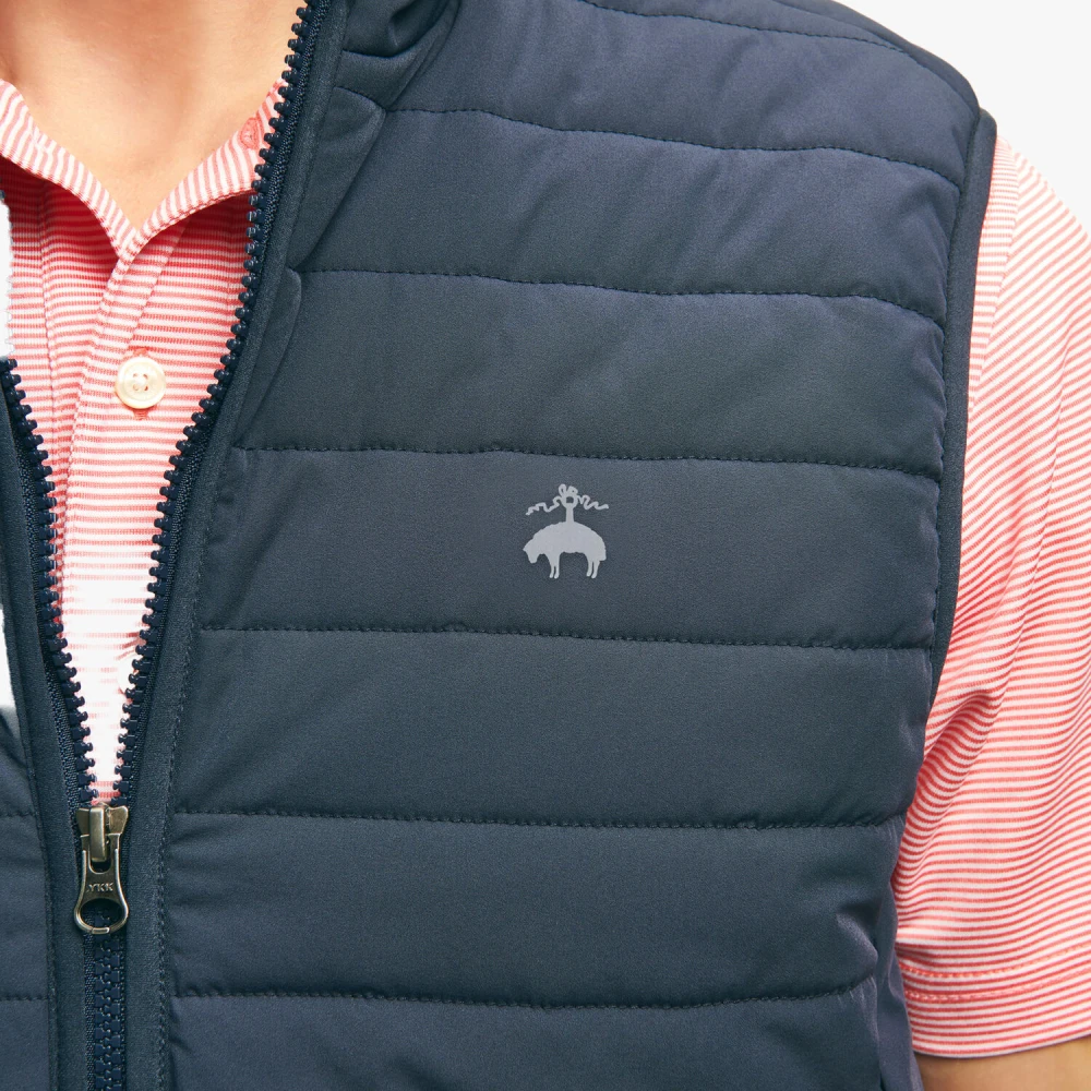 Brooks Brothers Puffer Vest Blue Heren