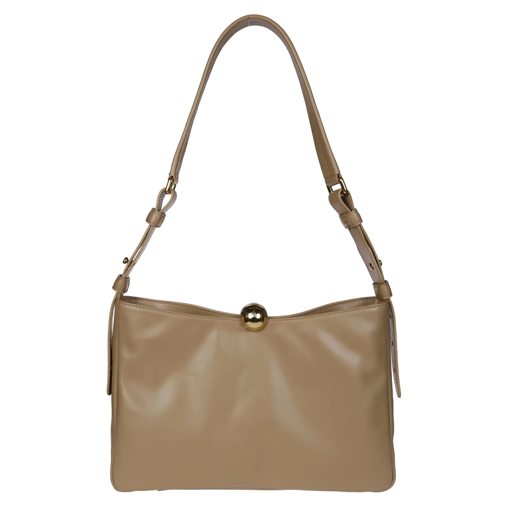 Furla Zachte Schoudertas Beige Dames