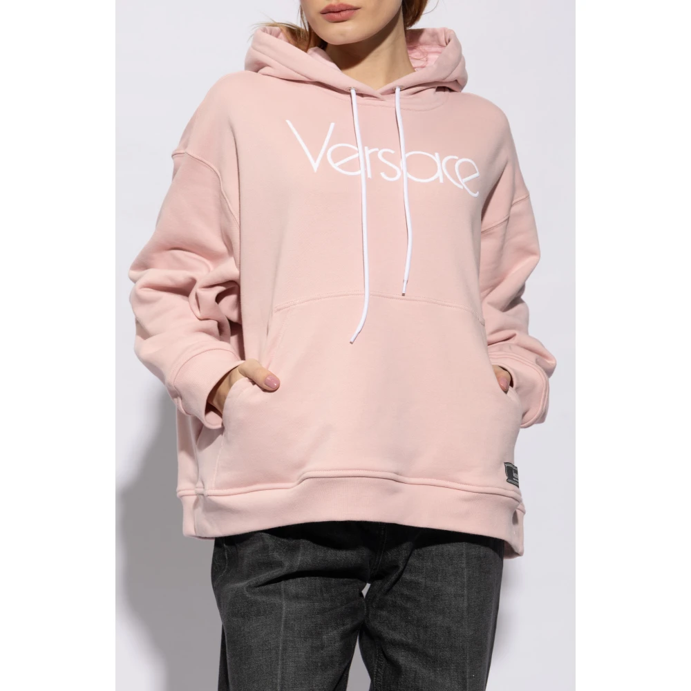 Versace Logo hoodie Pink Dames