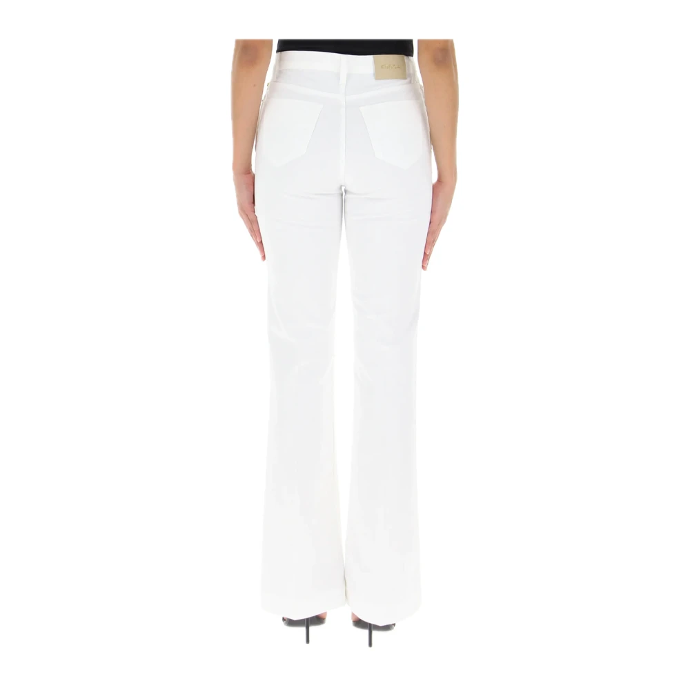 Kocca Wijde Pijp Katoenen Jeans White Dames