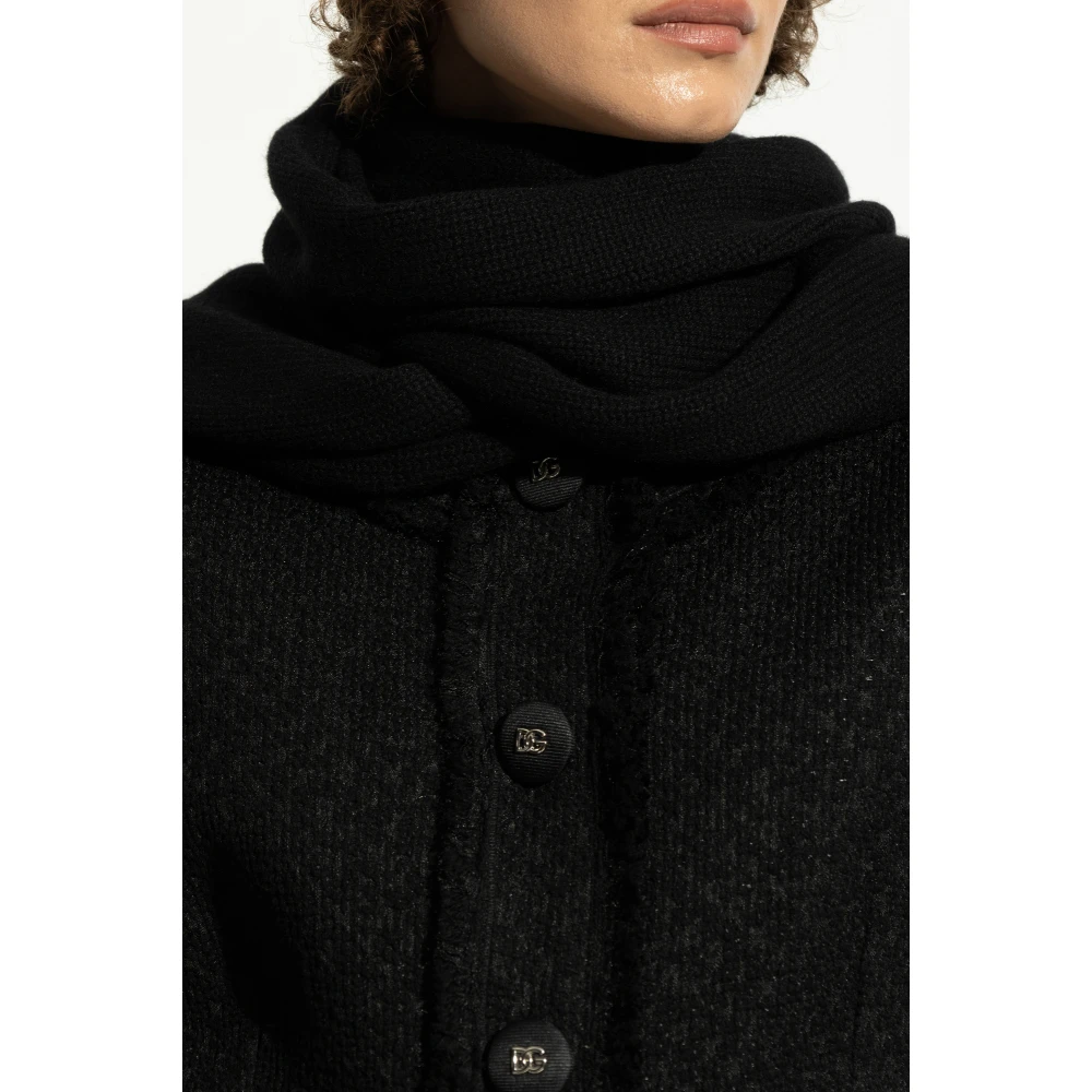 Dolce & Gabbana Kasjmier sjaal Black Dames