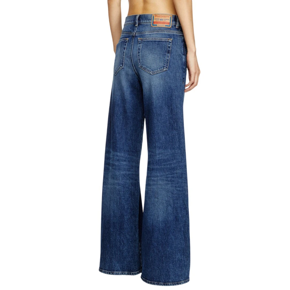 Diesel Flared Cropped Jeans Blue Dames