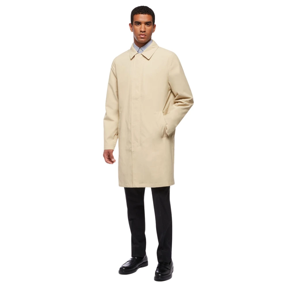Brooks Brothers Men's Beige Ripstop Water Resistent Trench