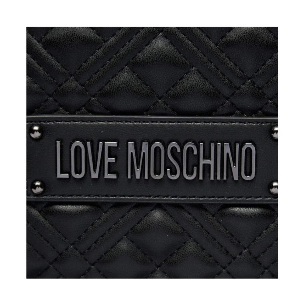 Love Moschino Zwarte Synthetische Shopper Tas Black Dames