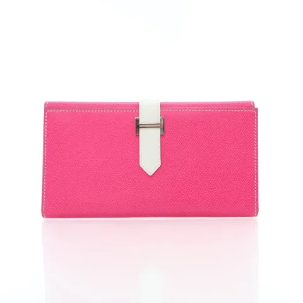 Hermès Vintage Pre-owned Leather wallets Pink Dames