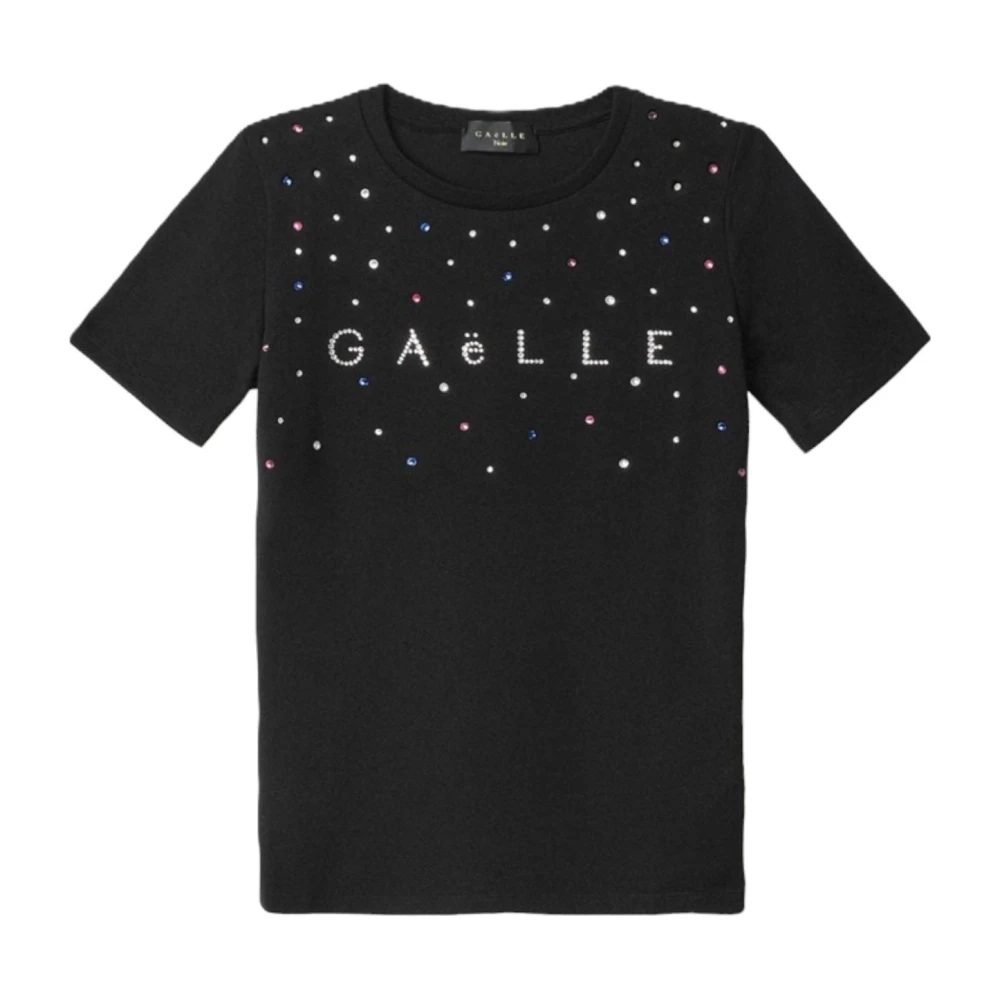 Gaëlle Paris Korte Mouw T-shirt Black Dames