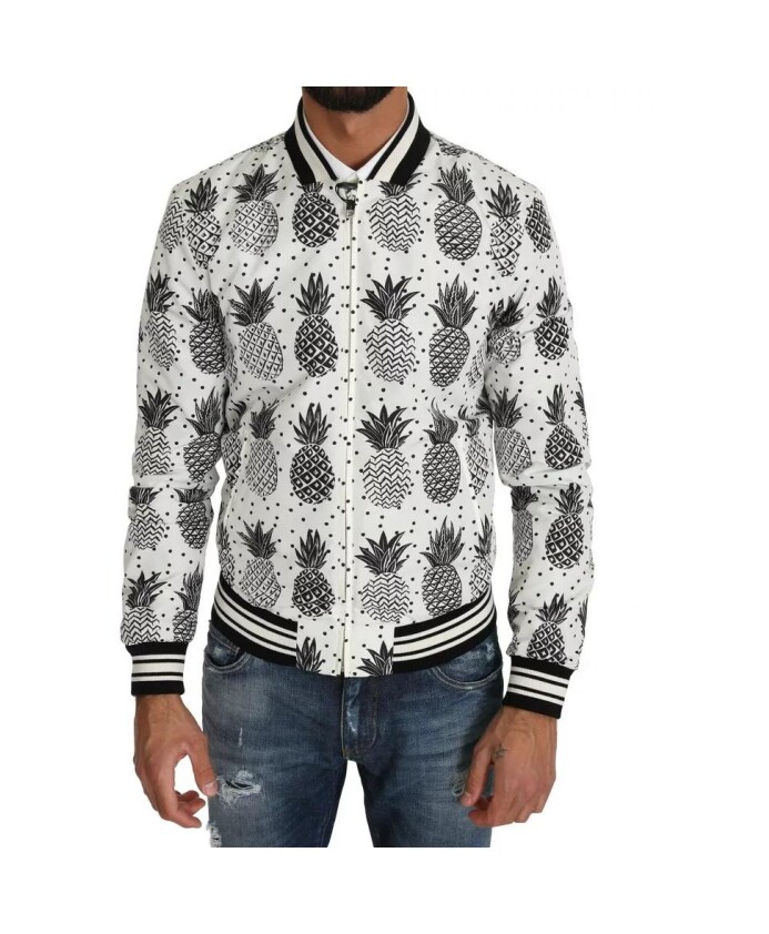 pineapple-print-bomber-jacket-with-logo