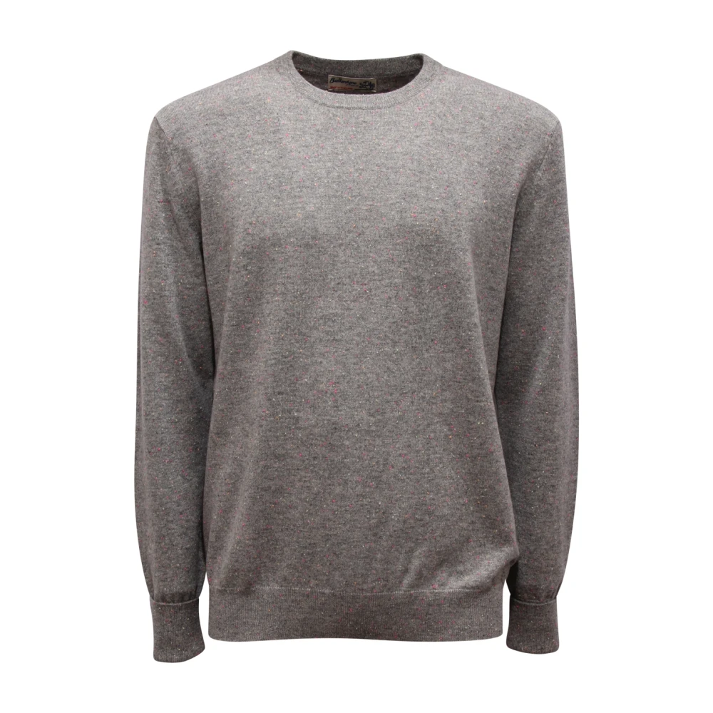 Ballantyne Mannelijk Grijs Truien & Vesten Heren, S, Kasjmier, Kasjmier Trui Pullover Melange