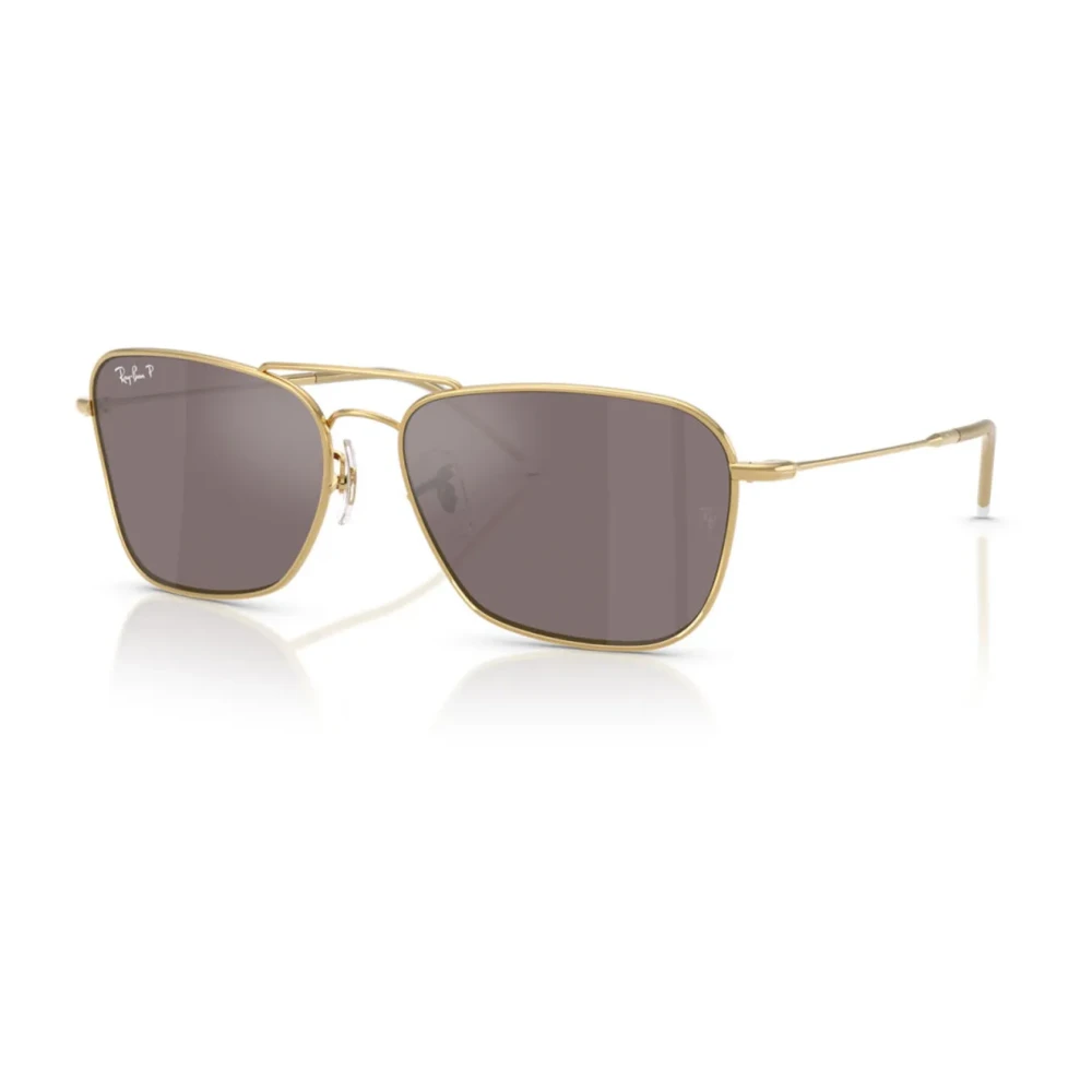 Ray-Ban Unisex Yellow Stylish Polarized Sunglasses With Gold Frame Medium