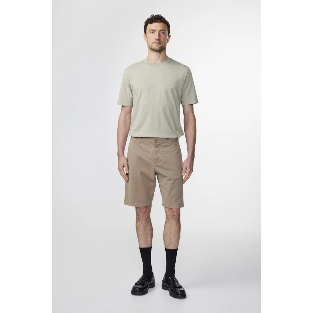 Nn07 Casual T-shirt van Pima-katoen Beige Heren