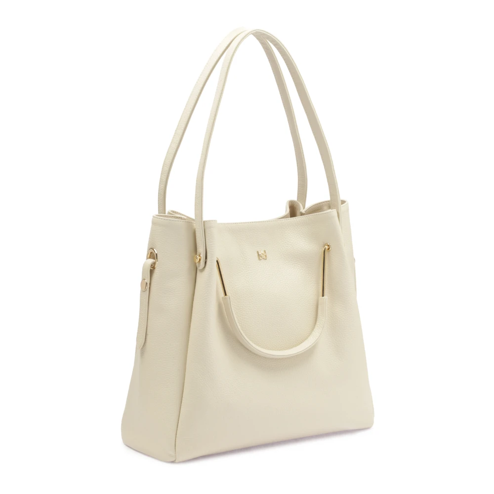 Kazar Grote handtas met dubbele handvatten Beige Dames
