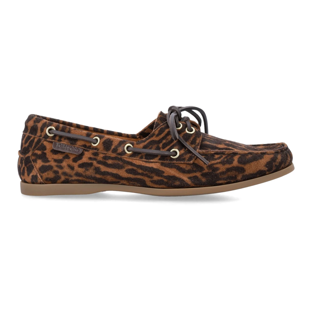 Tom Ford Men's Brown Robin Boat Shoes - Boat Shoes - 8 Uk - Shoes