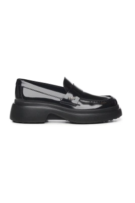 Lackloafers i läder