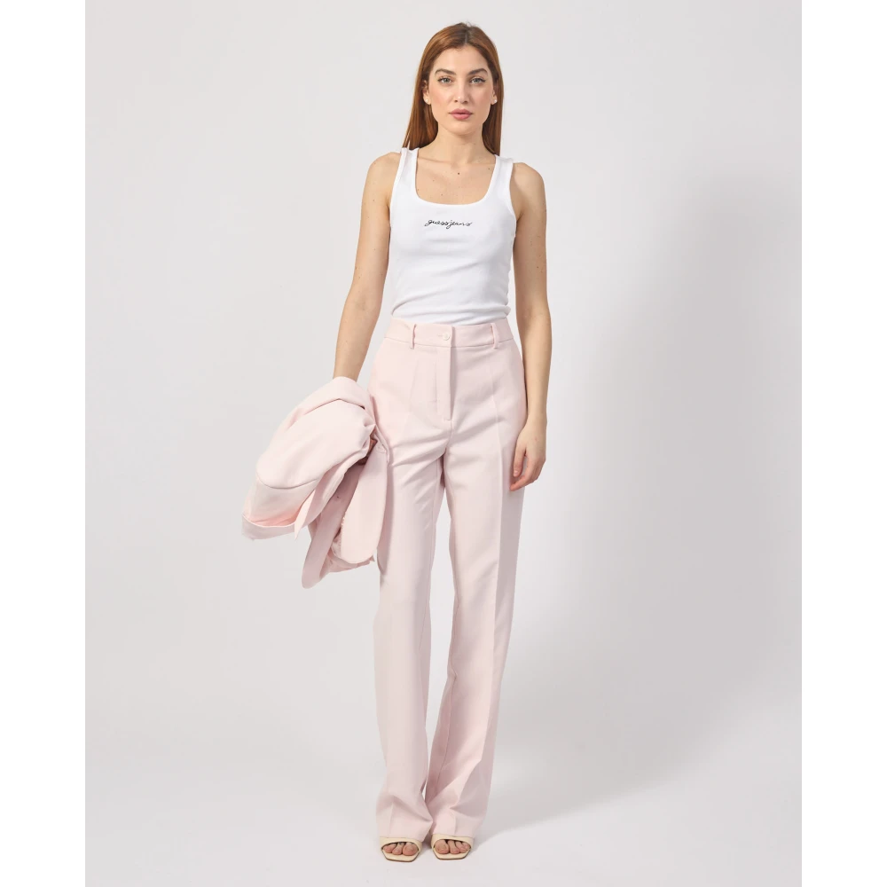 Guess Roze Klassieke Damesbroek Pink Dames