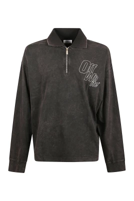 Outline Arrow Fleece L/S Polo