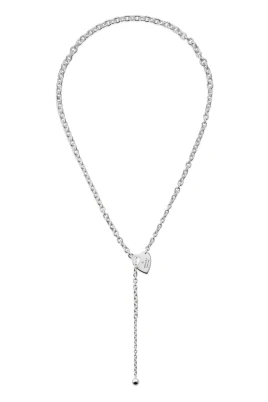 Varumärke Lariat halsband i sterlingsilver med hjärtmotiv