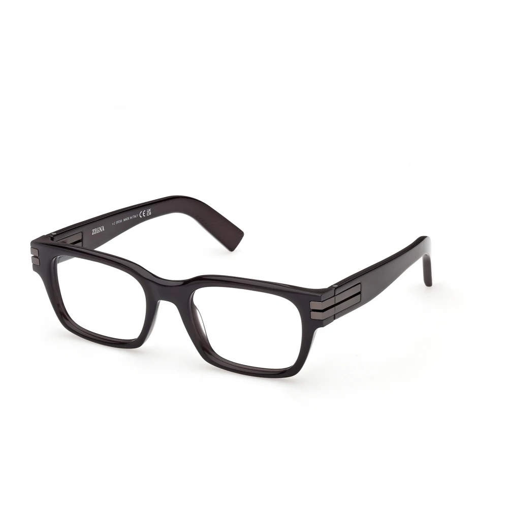 Zegna Black Glasses, Male, 53 Mm, Ez5348 Eyeglasses