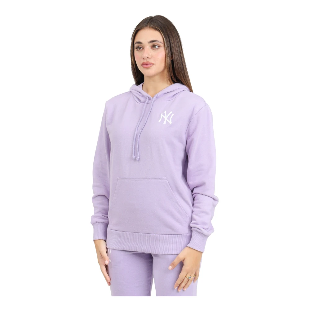 New era MLB League Essential Hoodie Paars Purple Dames
