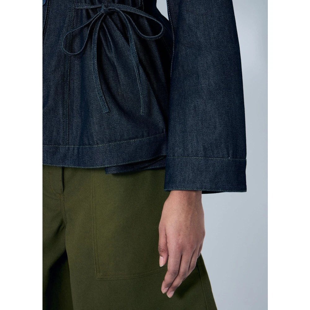 Cecilie Bahnsen Gebundelde Denim Jas Blue Dames