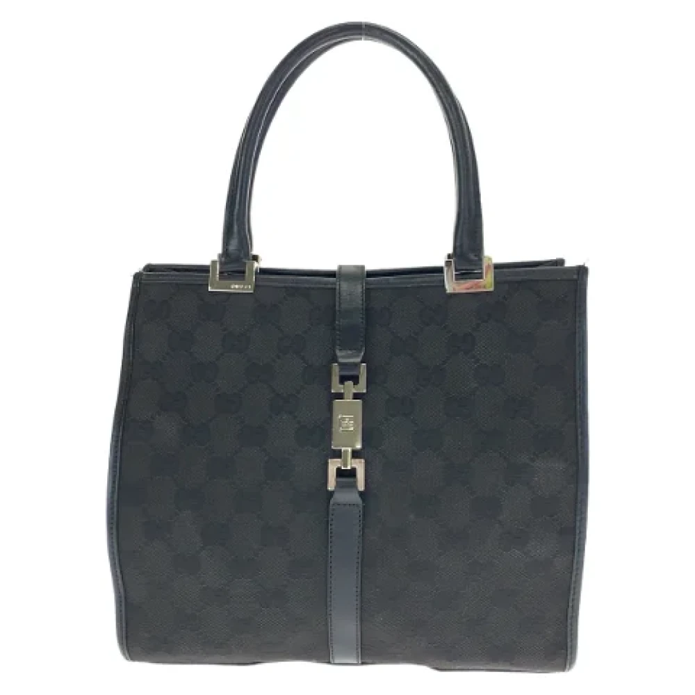 Gucci Vintage Pre-owned Canvas totes Black Dames