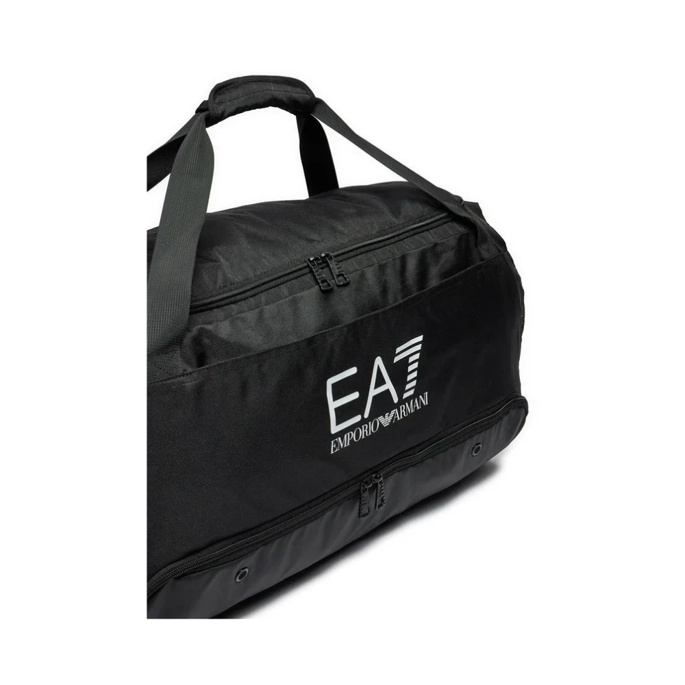 Emporio Armani EA7 Zwarte Reis Gymtas Stijlvol Black Heren