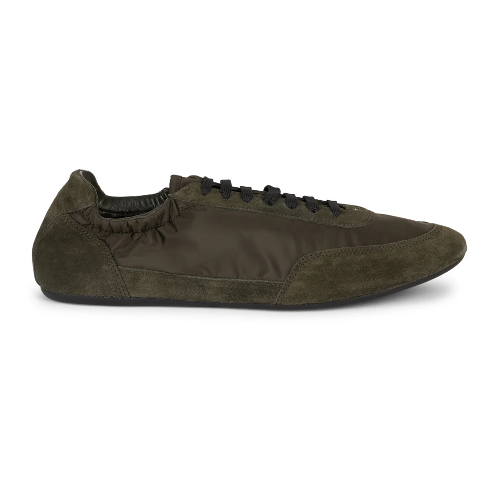 Prada Men's Green Collapse Re-Nylon And Suede Elasticized Trainers - Sneakers - 8 Uk - Shoes