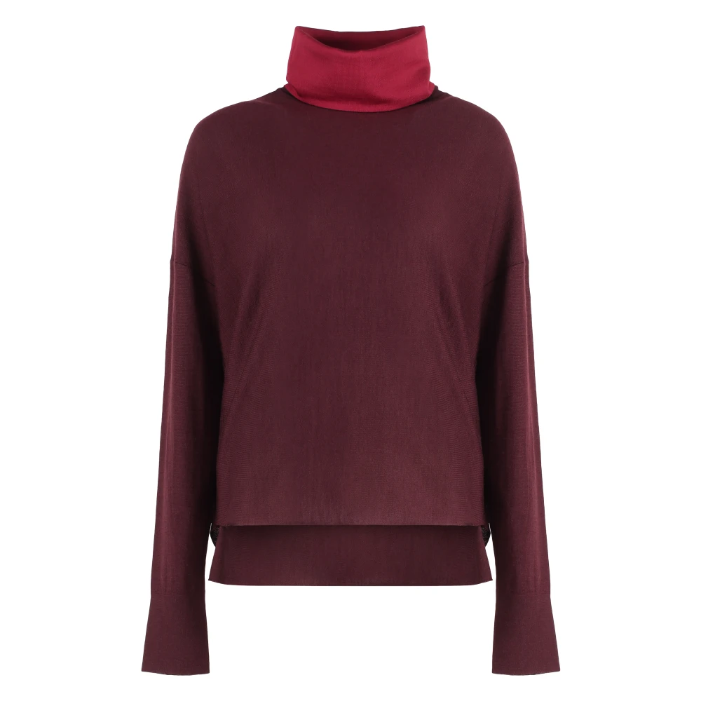 Malo Kasjmiermix trui met zijsplitten Red Dames