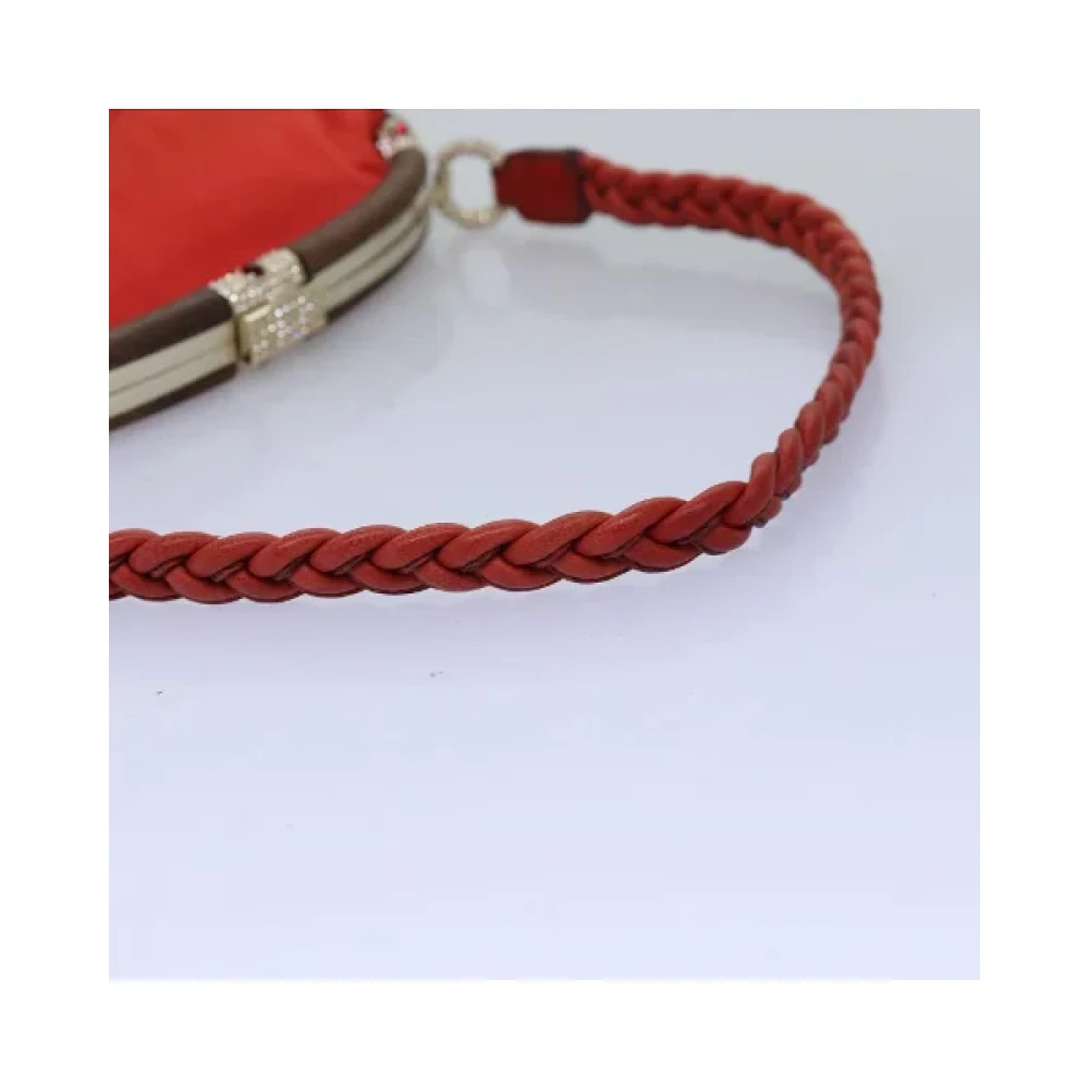Valentino Vintage Pre-owned Satin shoulder-bags Red Dames