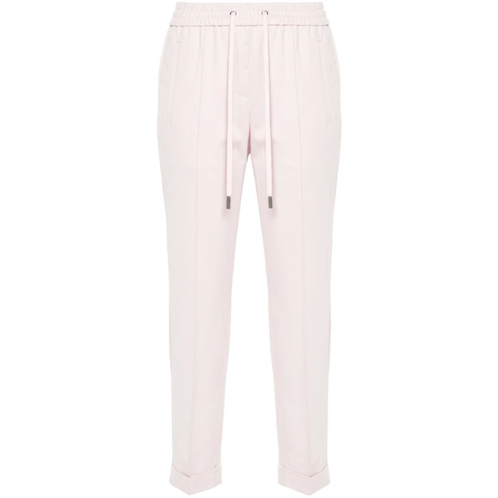PESERICO Slim-fit Trousers Pink Dames