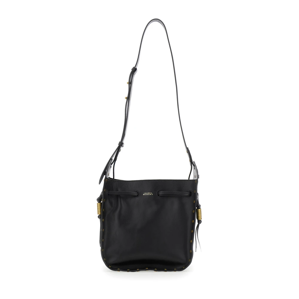 Isabel marant Zwarte bucket bag met trekkoordsluiting Black Dames