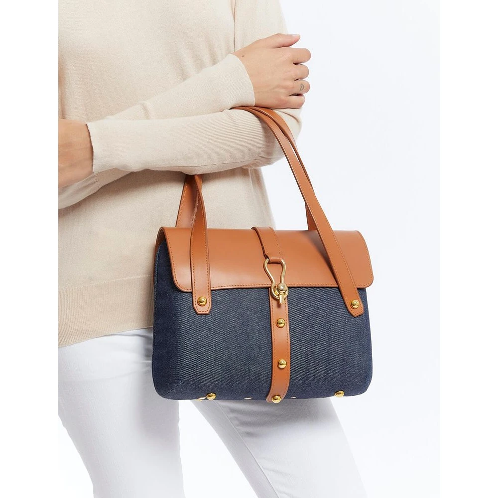 Ines De La Fressange Paris Désiré denim en lederen mand Multicolor Dames