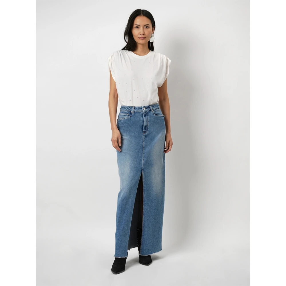 Dante 6 Idety Tee met Strass Versieringen White Dames