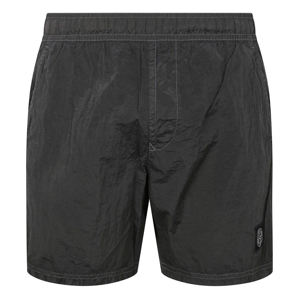 Stone Island Casual Denim Shorts voor Mannen Green Heren