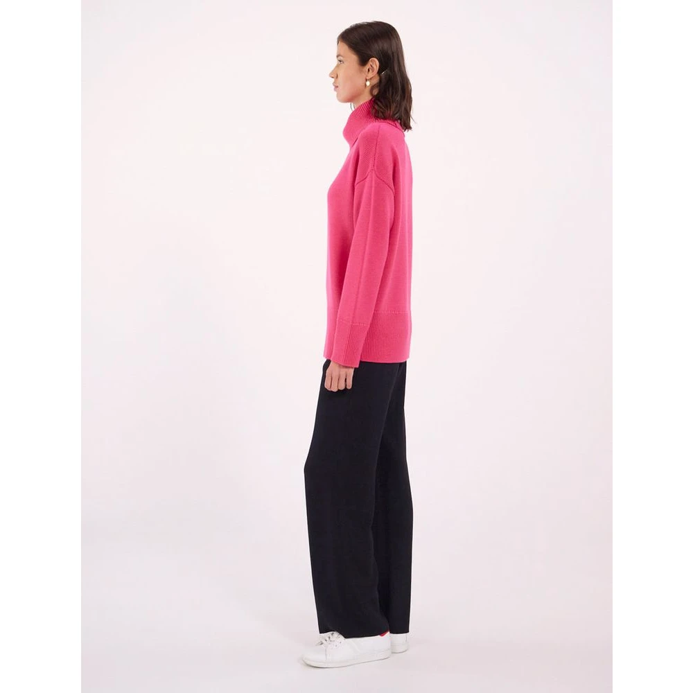 Ines De La Fressange Paris Stefania roze wollen trui Pink Dames