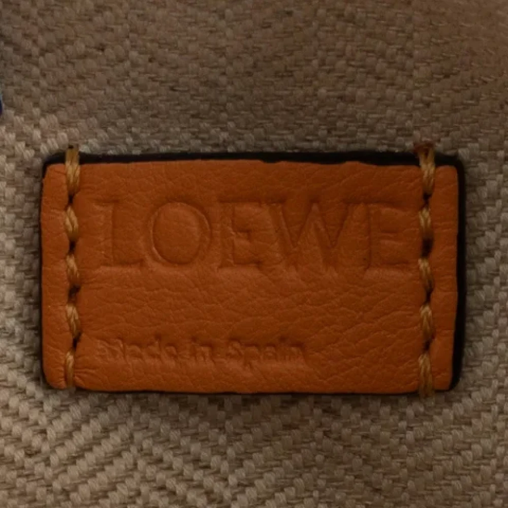 Loewe Pre-owned Leather handbags Orange Dames