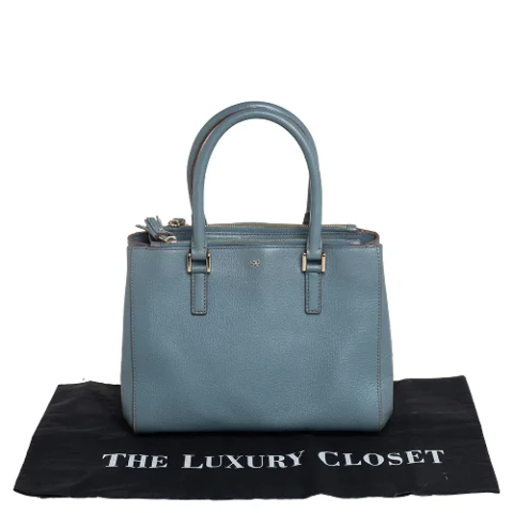 Anya Hindmarch Pre-owned Leather totes Blue Dames