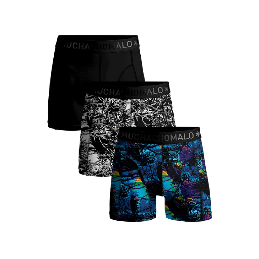 Muchachomalo Katoenen Boxershorts 3-Pack Multicolor Heren