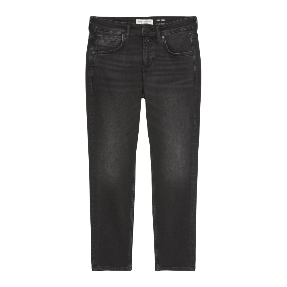 Marc O'Polo Boyfriend jeans model Theda cropped Black Dames