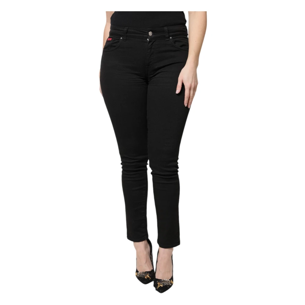 Dolce & Gabbana Women's Black High Waist Skinny Jeans