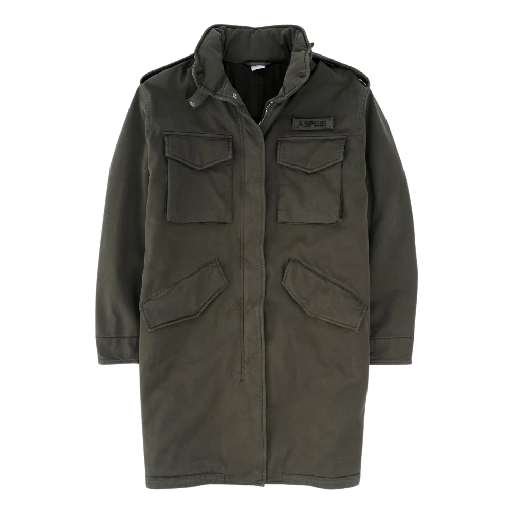 Aspesi Stijlvolle Hooded Damesjas Green Dames