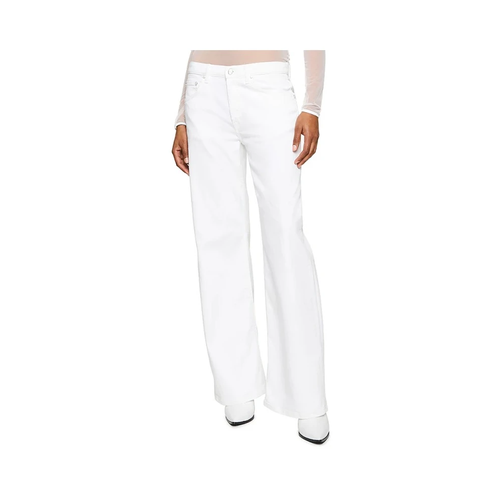 Dondup Zwarte Loose Fit Jeans Jacklyn White Dames